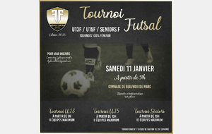 C’est partit pour la deuxième édition de notre tournoi futsal 100% féminin !